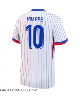 Franța Kylian Mbappe #10 Tricou Fotbal Replică European 2024 Barbati Deplasare